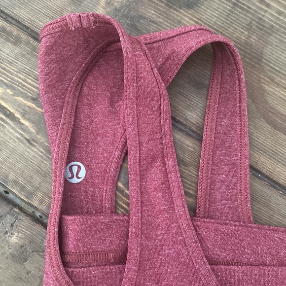 Lululemon Luon Heathered Red Cool Racerback - Picture 4 of 4